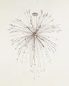 John-richard Collection Reveille 10-light Crystal Pendant In Silver