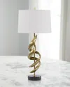 John-richard Collection Ribbon Table Lamp In Gold