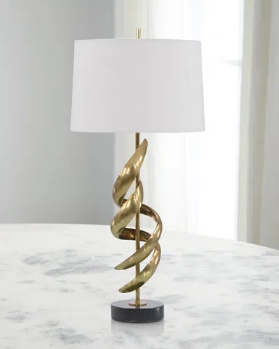 John-richard Collection Ribbon Table Lamp In Gold