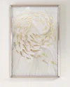 John-richard Collection Robat's School Of Fish Wall Art In White/gold