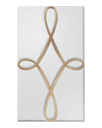 John-richard Collection Scroll Mirror In Gold