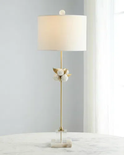 John-richard Collection Sculpted Bloom 37" Buffet Lamp In Multi