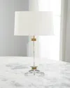 John-richard Collection Sculpted Crystal 27" Table Lamp In Clear