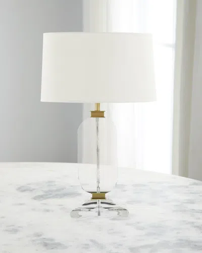 John-richard Collection Sculpted Crystal 27" Table Lamp In Clear