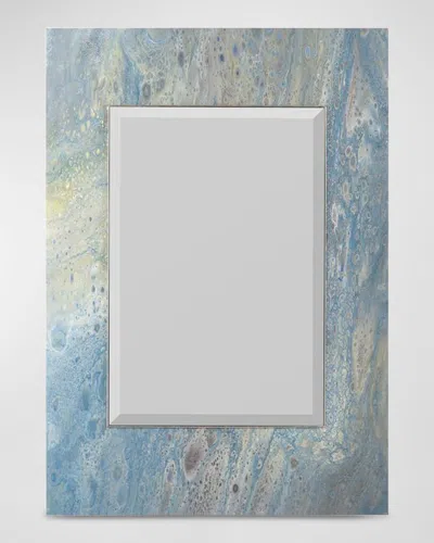 John-richard Collection Share Rawson's Pavo Mirror In Blue