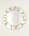 John-richard Collection Shatter Mirror In Gold