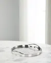 John-richard Collection Silver Serpent Tray, Small Round In Silver