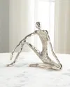John-richard Collection Sitting Sculpture In Silver