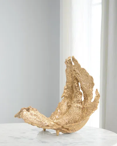 John-richard Collection Small Time-worn Leaf Sculpture