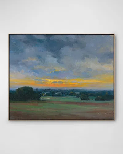 John-richard Collection Soir D'automne Framed Giclee By Pascal Giroud In Yellow