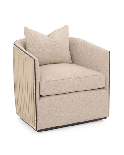 John-richard Collection Sonoma Swivel Chair In Neutral