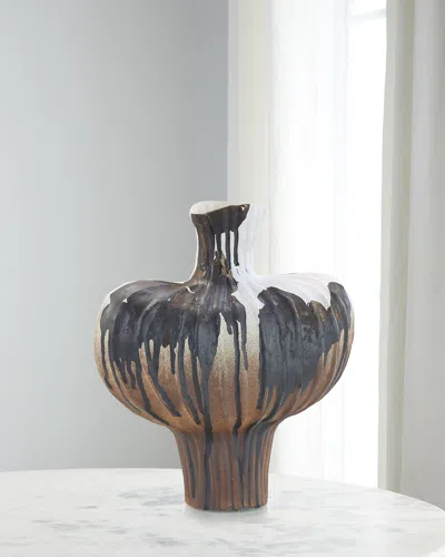 John-richard Collection Splash Vase, Large In Blue