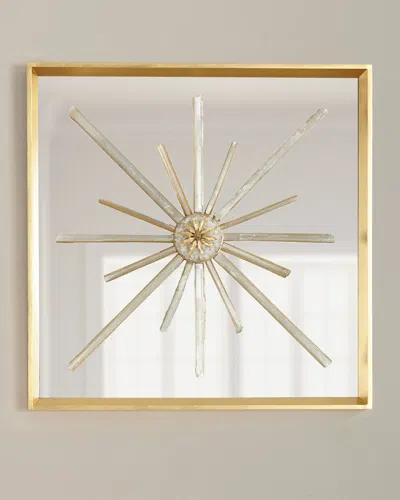 John-richard Collection Star Crossed Circle Wall Decor In Gold