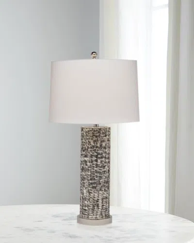 John-richard Collection Static Table Lamp In Metallic