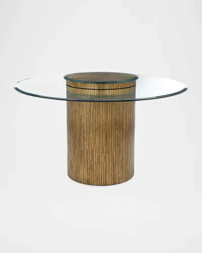 John-richard Collection Stria Dining Table, 54" In Brown