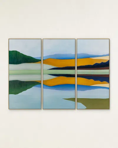 John-richard Collection Stylized Landscape Giclees By Shaye Rawson, Set Of 3 In Multi