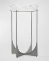 John-richard Collection Svelte Martini Table In Brushed Silver