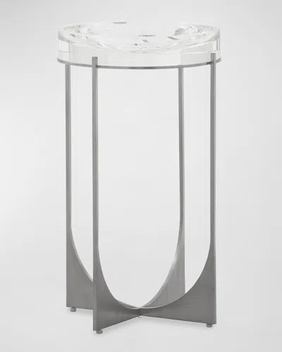 John-richard Collection Svelte Martini Table In Brushed Silver