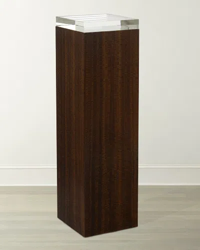 John-richard Collection Tall Couros Pedestal In Brown