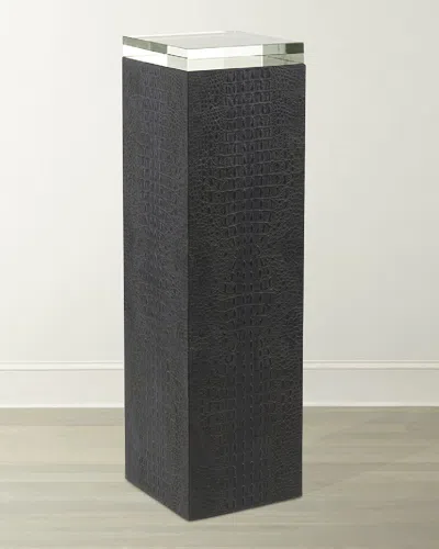 John-richard Collection Tall Greystroke Pedestal In Black