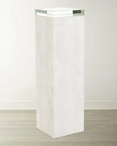 John-richard Collection Tall Kano Pedestal In White