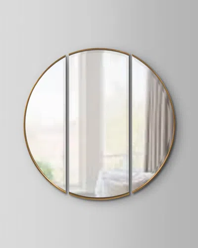 John-richard Collection Tarskis Triptych Mirror In Gold