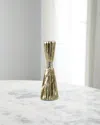 John-richard Collection Taut Metal Candleholder, Large In Champagne