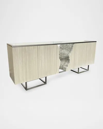 John-richard Collection Terra Four-door Credenza In Neutral