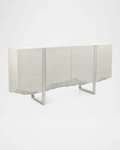 John-richard Collection Terreno Four-door Credenza In White Wash