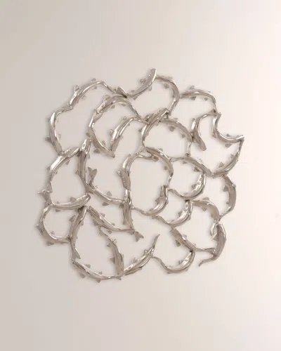 John-richard Collection The Koi Pond Wall Art In Silver