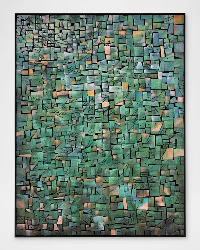 John-richard Collection Tones Of The Forest Original Wall Art By Tony Fey In Green