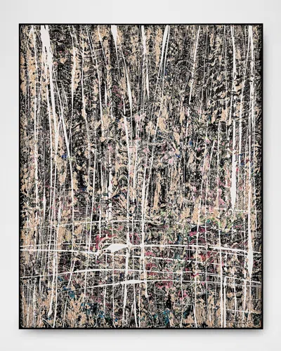 John-richard Collection Traces In Monochrome Original Painting By Lm Zhou