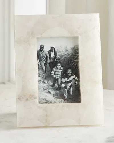 John-richard Collection Translucent Agate Picture Frame In White