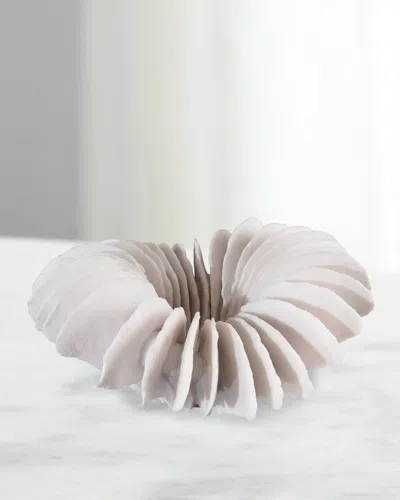 John-richard Collection Translucent Ridges Bowl In White