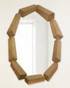 John-richard Collection Trompe L'oeil Mirror In Brown