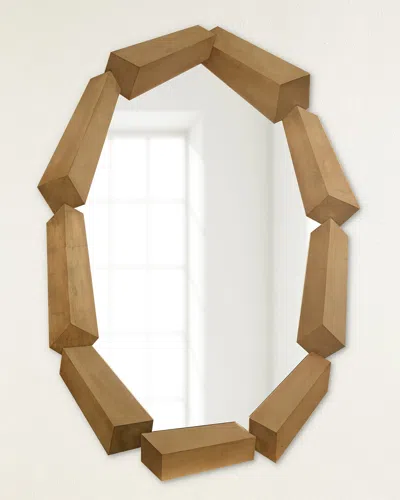 John-richard Collection Trompe L'oeil Mirror In Gold