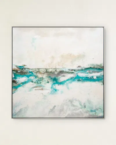John-richard Collection Turquoise Storm Giclee By Mary Hong In Blue