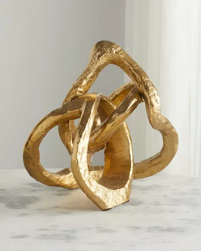 John-richard Collection Twisted Loop Sculpture In Burgundy