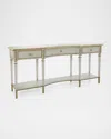 John-richard Collection Vallejo Console Table In Antique White, Gold