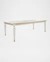 John-richard Collection Vallejo Dining Table, 95" In White Wash, Gold