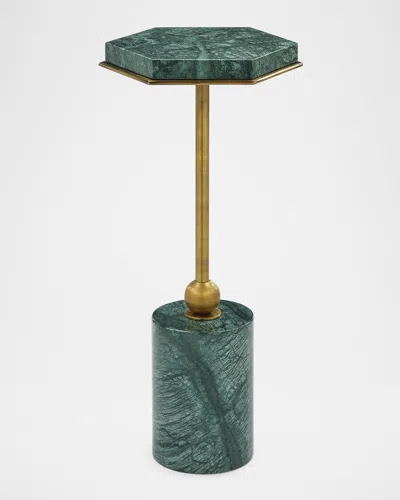 John-richard Collection Verde Alpi Marble Martini Table