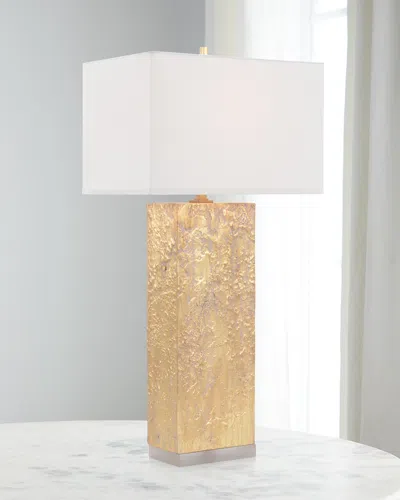 John-richard Collection Washed Column Table Lamp In Gold