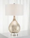 John-richard Collection Weathered Silvertone Table Lamp In Neutral
