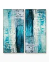 John-richard Collection Which Way Diptych By Mary Hong In Blue