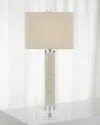 John-richard Collection White Calcite And Quartz Lamp In White