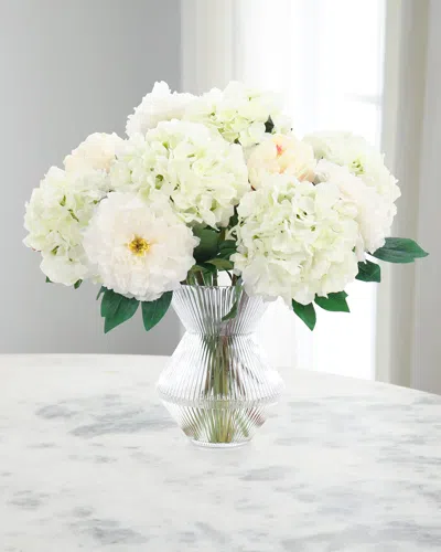 John-richard Collection White Dove 22" Faux Floral Arrangement