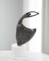 John-richard Collection Windswept Waltz Sculpture On Marble, Black In Bronze