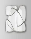 John-richard Collection Zeta Mirror In Pewter In Silver