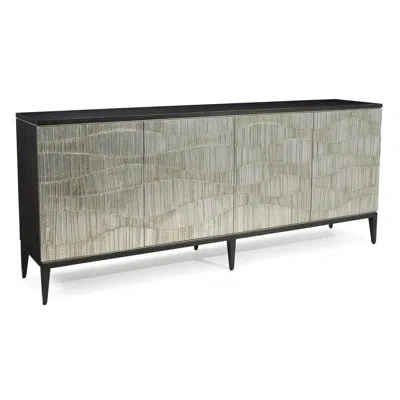 John-richard Dumerili 90" Wide Sideboard In Sorano Brown,silver Pewter