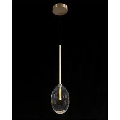 John-richard Echo Glass Globe Single Droplight In Antique Brass